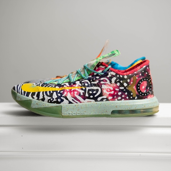 Nike KD 6 What The Kevin Durant Men's Size 10 669809-500 - Pre Owned - Picture 4 of 11